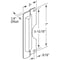 Prime-Line Prime-Line 3 in. H X 7 in. L Brushed Stainless Steel Gray Steel Latch Shield U 9500 - alternate 2